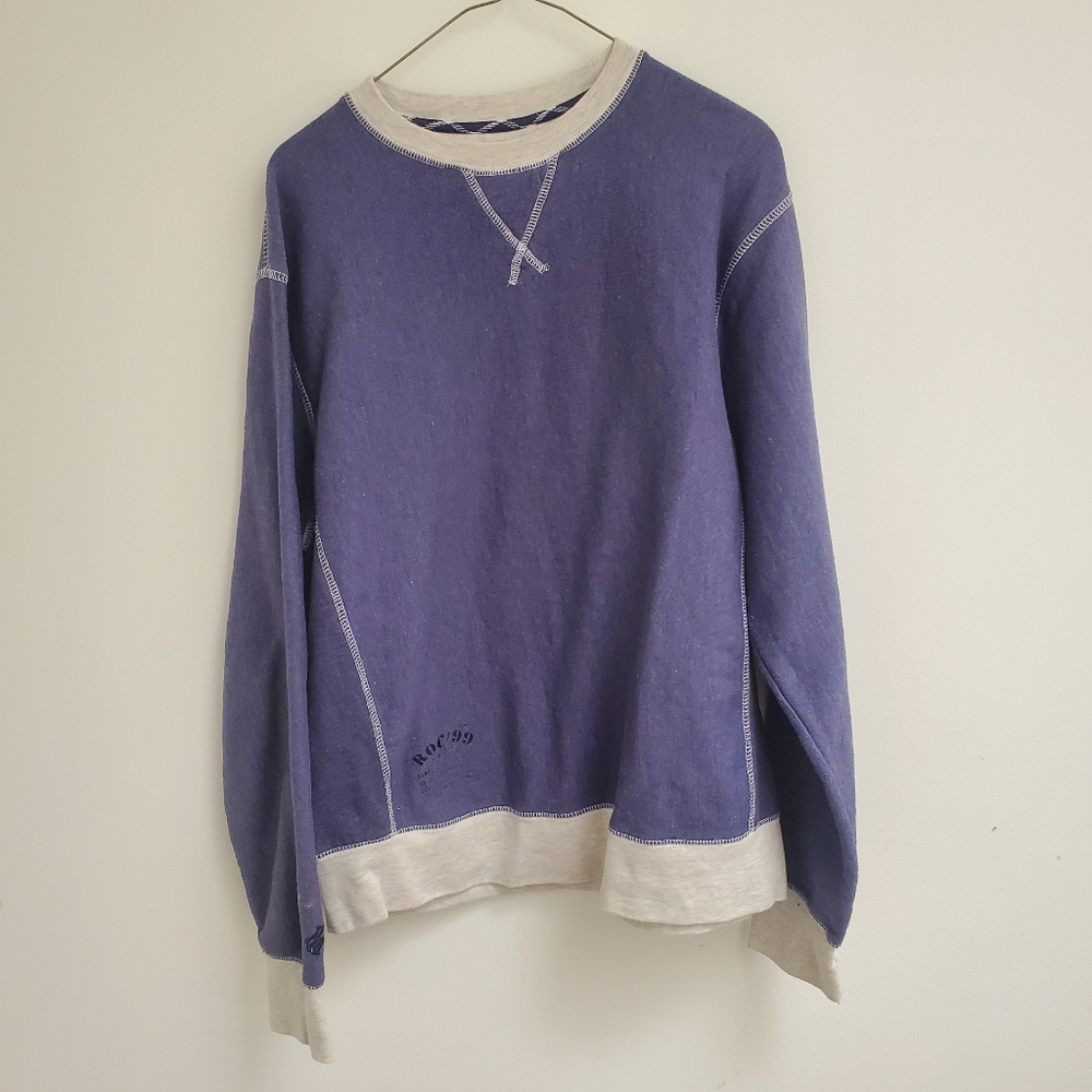 Rockawear Classic Size L Purple and Cream Sweatshirt
